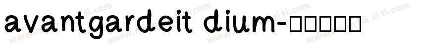 avantgardeit dium字体转换